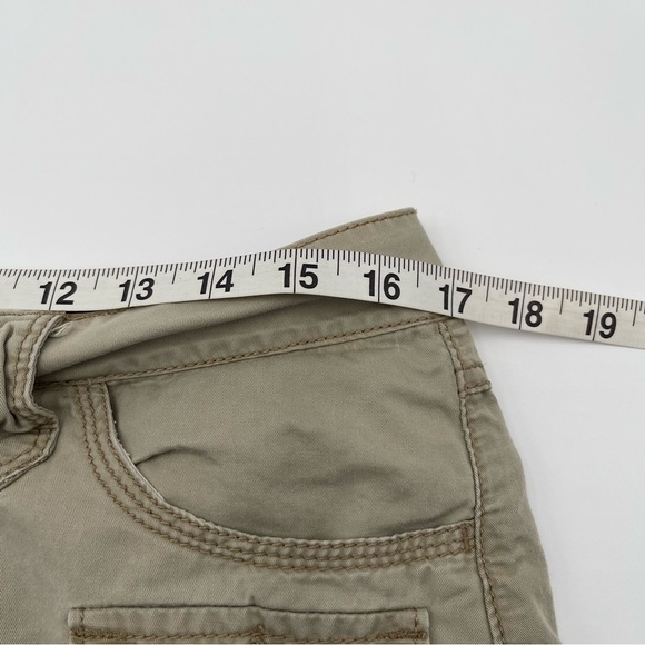 Faded Glory Khaki “Going Out” Skort Juniors Sz 10 90s Y2K 100% Cotton Utility - Picture 7 of 9